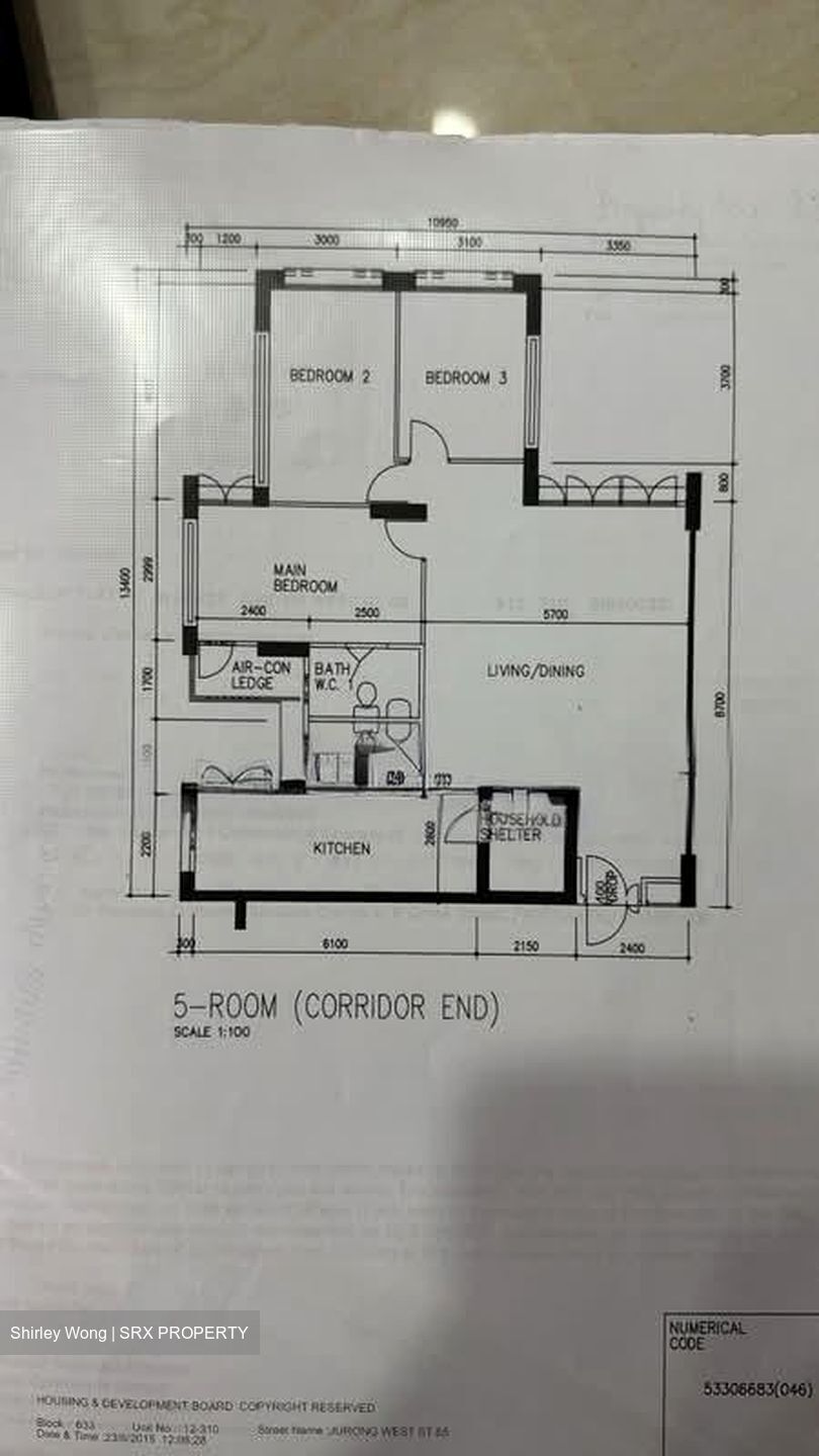 Blk 633 Jurong West Street 65 (Jurong West), HDB 5 Rooms #594310731